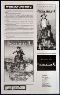 Man From Snowy River II Movie Press Sheet Tom Burlinson Sigrid Thornton