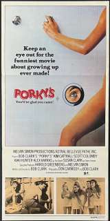 Porky's Movie Poster Original Daybill 1981 Kim Cattrall Dan Monahan