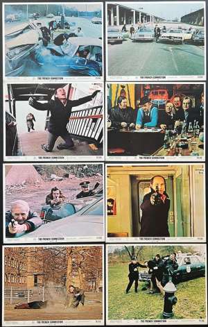 The French Connection Lobby Card Set 11x14 Original USA 1971 Rare