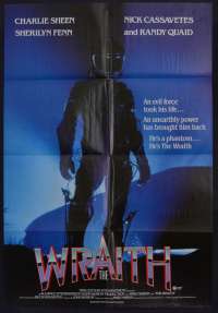 The Wraith 1986 One Sheet movie poster Charlie Sheen Sherilyn Fenn