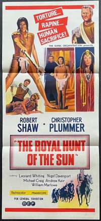 The Royal Hunt Of The Sun Poster Original Rare Daybill Robert Shaw