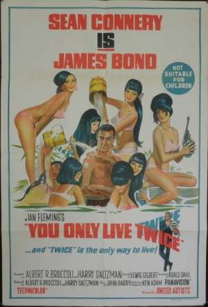 You Only Live Twice Poster Original One Sheet 1967 Sean Connery James Bond