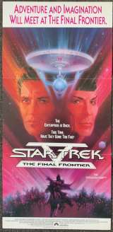 Star Trek 5 V The Final Frontier Poster Original Daybill 1989 William Shatner