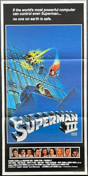 Superman 3 Movie Poster Original Daybill 1983 Christopher Reeve Richard Pryor