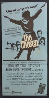 The Chosen Movie Poster Original Daybill 1981 Maximillian Schell Rod Steiger