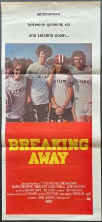 Breaking Away Movie Poster Original Daybill 1979 Bicycle Racing Dennis Quaid