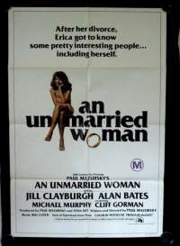 An Unmarried Woman Poster Original One Sheet 1978 Jill Clayburgh Alan Bates