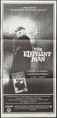 The Elephant Man Poster Original Daybill 1980 Anthony Hopkins John Hurt