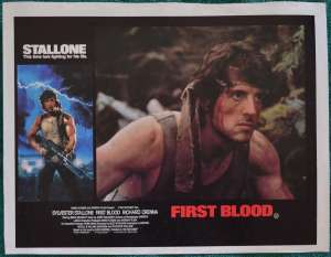 First Blood Lobby Poster Original 11x14 No.1 Sylvester Stallone Rambo