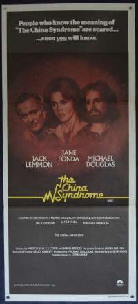 The China Syndrome Movie Poster Original Daybill 1979 Jane Fonda Jack Lemmon