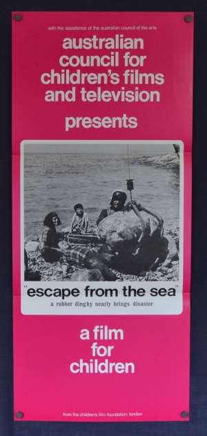 Escape From The Sea Movie Poster Original Daybill Children&#039;s Film Foundation