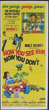 Now You See Him Now You Don't Poster Original Daybill 1972 Disney Kurt Russell