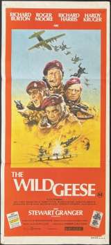 The Wild Geese Poster Original Daybill 1978 Richard Burton Roger Moore