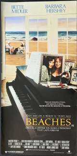 Beaches Poster Original Daybill 1988 Bette Midler Barbara Hershey