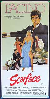 Scarface Poster Al Pacino 1983 Australian Daybill Movie poster