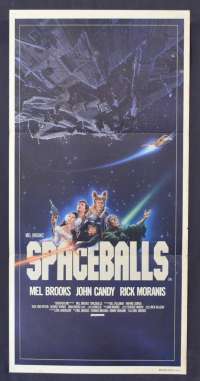 Spaceballs Movie Poster Original Daybill Mel Brooks John Candy Star Wars