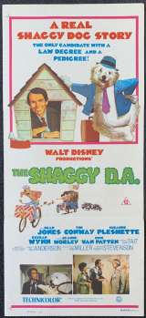The Shaggy D.A. movie poster Original Daybill Dean Jones Disney