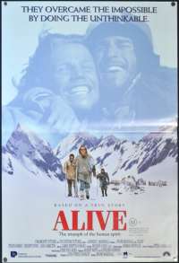 Alive Movie Poster Original Daybill 1993 Ethan Hawke Josh Hamilton