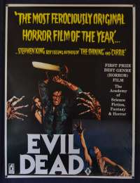 Evil Dead Poster Original One Sheet ROLLED Never Folded 1981 Bruce Campbell