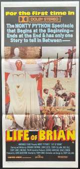 Monty Python's The Life Of Brian Poster Daybill RARE Cast Art