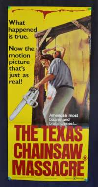 The Texas Chainsaw Massacre Poster Original Daybill 1974 Horror