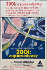 2001 A Space Odyssey Poster One Sheet Original FIRST PRINTING 1968