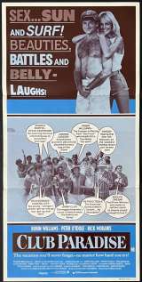 Club Paradise Poster Original Daybill 1986 Robin Williams Peter O'Toole