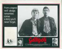 Gallipoli Photosheet Lobby 3 Original 11x14 Rare 1981 Mark Lee