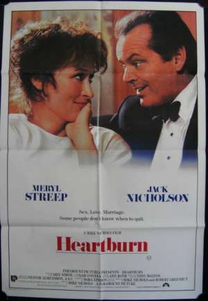 Heartburn One Sheet Australian Movie poster