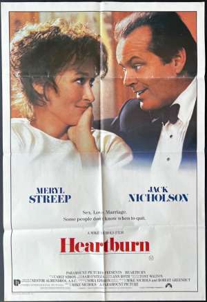 Heartburn One Sheet Australian Movie poster