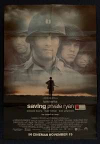 Saving Private Ryan Poster Original One Sheet 1998 Tom Hanks Matt Damon