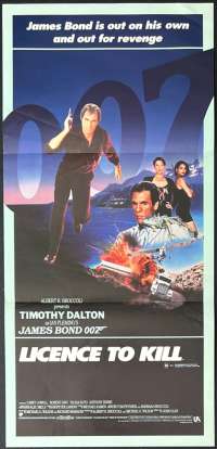 License To Kill Poster Original Daybill 1989 Timothy Dalton James Bond 007