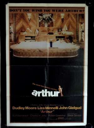 Arthur Movie Poster Original USA One Sheet 1981 Dudley Moore Liza Minnelli