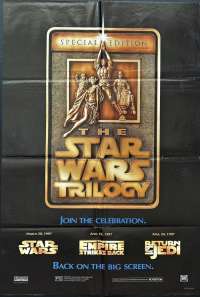 Star Wars Poster Original One Sheet 1997 Trilogy Special Edition