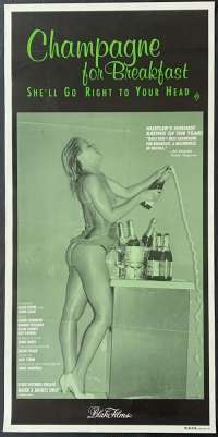 Champagne For Breakfast Movie Poster Rolled Daybill Blake Films Sexploiatation