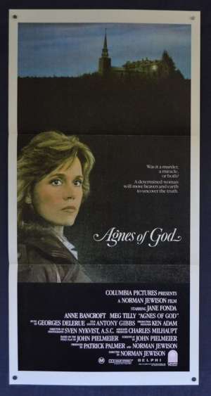Agnes Of God Movie Poster Original Daybill 1985 Jane Fonda Anne Bancroft Meg Tilly