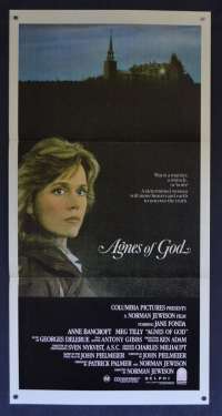 Agnes Of God Movie Poster Original Daybill 1985 Jane Fonda Anne Bancroft Meg Tilly