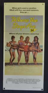 Where the Boys Are Movie Poster Original Daybill 1984 Lisa Hartman Allan Carr