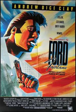 The Adventures Of Ford Fairlane Poster Original One Sheet 1990 Andrew Dice Clay