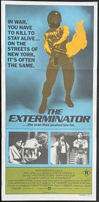 The Exterminator Poster Original Daybill 1980 Robert Ginty Vigilante