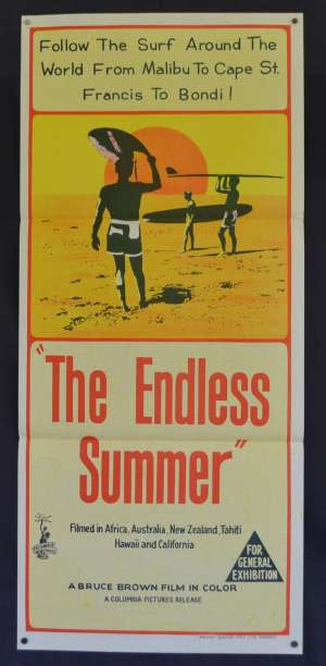 The Endless Summer Daybill Poster Rare Original Release 1966 Surfing