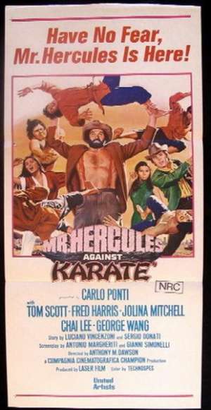 Mr. Hercules Against Karate Daybill movie poster