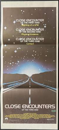 Close Encounters Of The Third Kind Poster Original Daybill 1977 Richard Dreyfuss UFO&#039;s