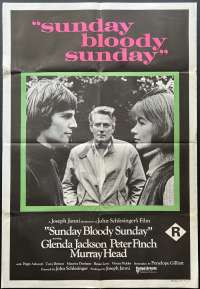 Sunday Bloody Sunday Poster Rare One Sheet Original 1971 Peter Finch