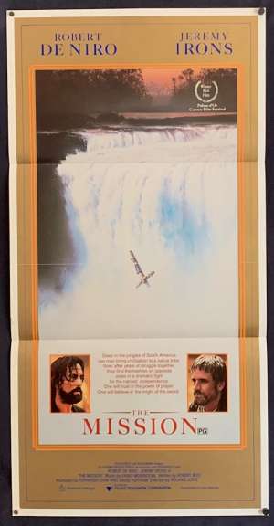 The Mission Poster Original Daybill Poster 1986 Robert De Niro Jeremy Irons
