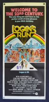 Logans Run Poster Original Daybill 1976 Michael York Jenny Agutter Sandman