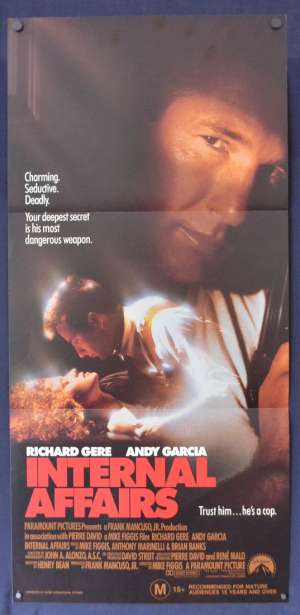 Internal Affairs Poster Original Daybill 1990 Richard Gere Andy Garcia Cops