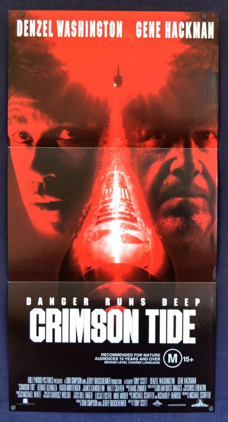 All About Movies - Crimson Tide poster Daybill Denzel Washington Gene
