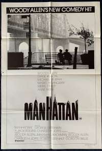 Manhattan Poster One Sheet Original 1979 Woody Allen Diane Keaton