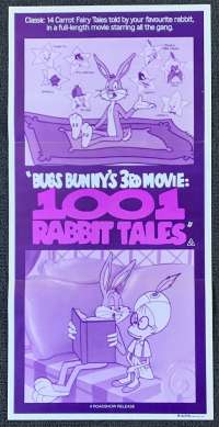 Bugs Bunny 3rd Movie 1001 Rabbit Tales Poster Original Daybill 1982 Comedy